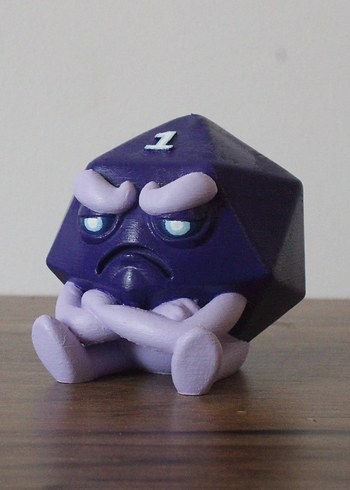 Crit Fail D20 DnD FRP Dekor