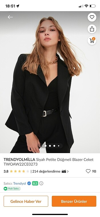 Blazer ceket