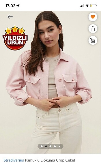 Crop ceket