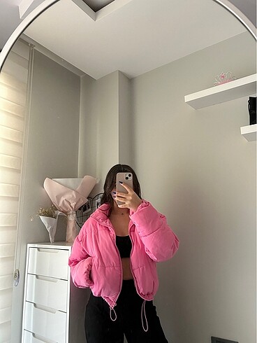 xs Beden pembe Renk Hm pembe mont