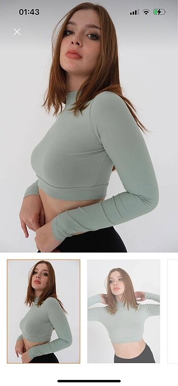 Addax Mint yeşili crop