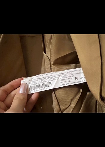 Düğmeli Bej Kadın Ceket - Görsel 2