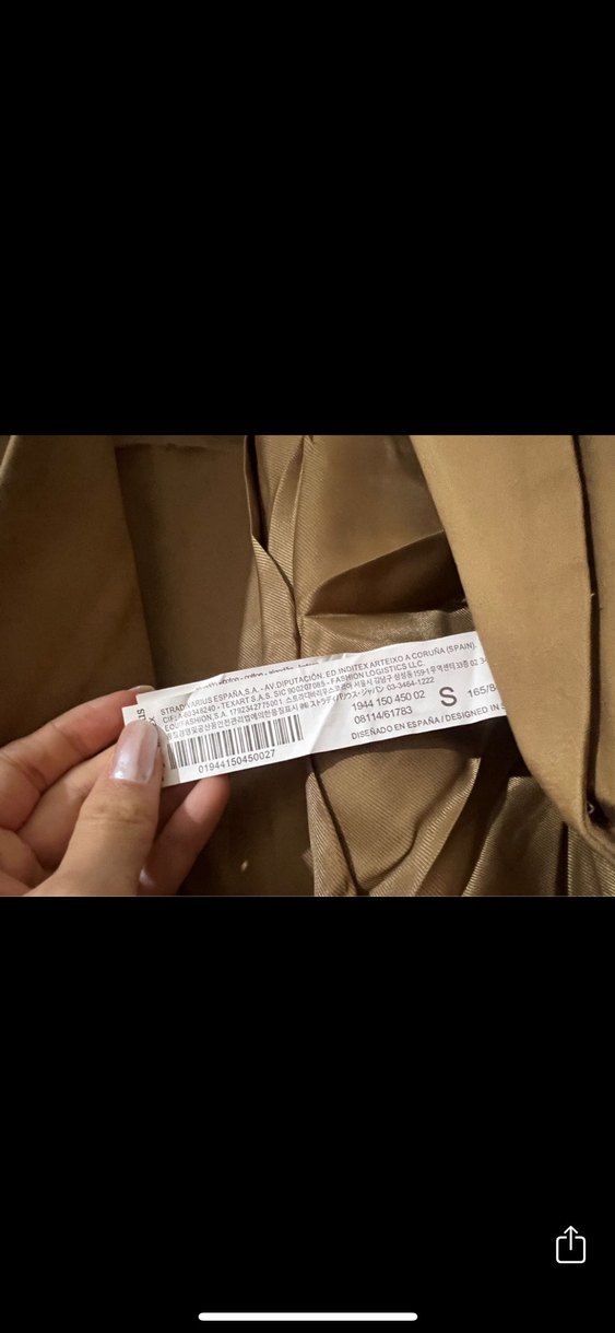 Düğmeli Bej Kadın Ceket - Görsel 2