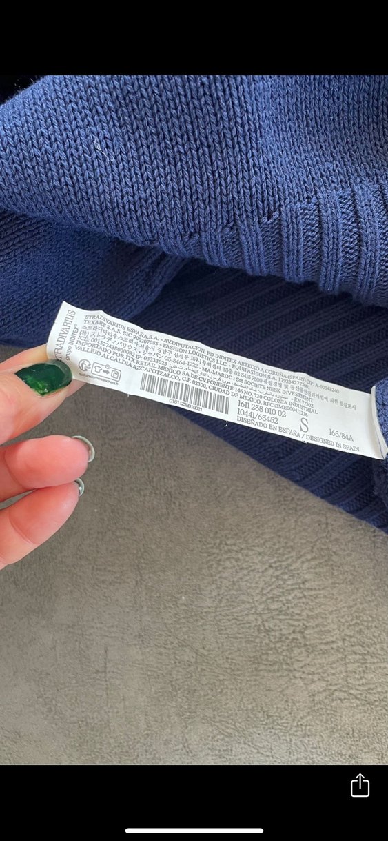 Kadın Lacivert Kayık Yaka Triko Kazak - Görsel 4