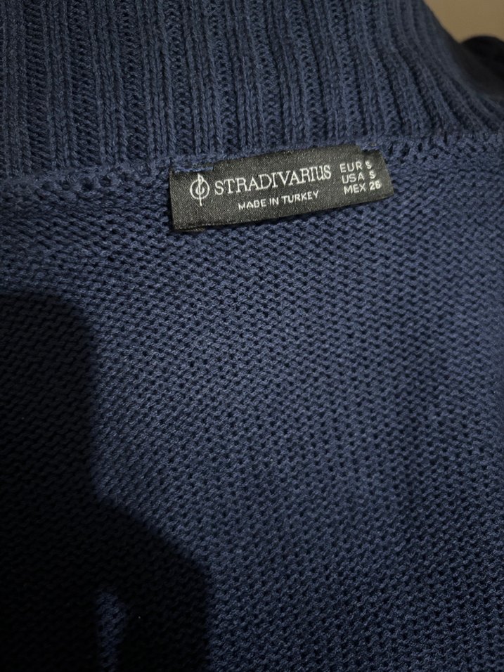 Kadın Lacivert Kayık Yaka Triko Kazak - Görsel 2