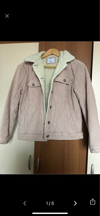 Bershka kadife mont