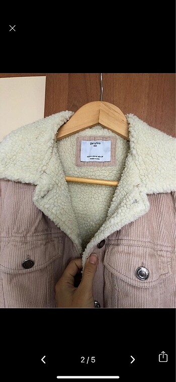 Bershka Bershka kadife mont