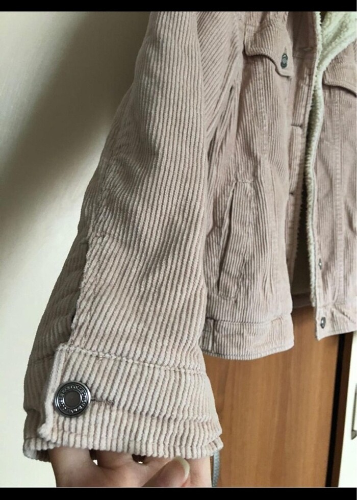 Bershka kadife mont - Görsel 3