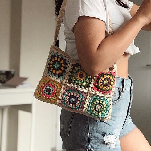  Beden renkli tote çanta