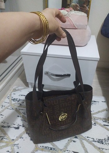 Kahverengi Deri Kadın Omuz Çantası - Görsel 3