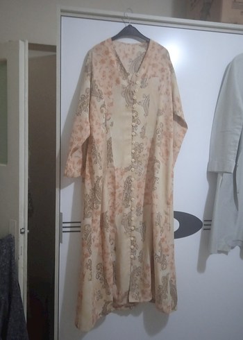 American Vintage Bohem Tarz Uzun Keten Elbise