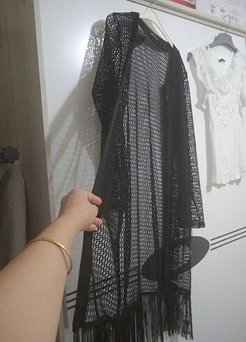 Bayan büyük beden yelek ... pareo - Görsel 5
