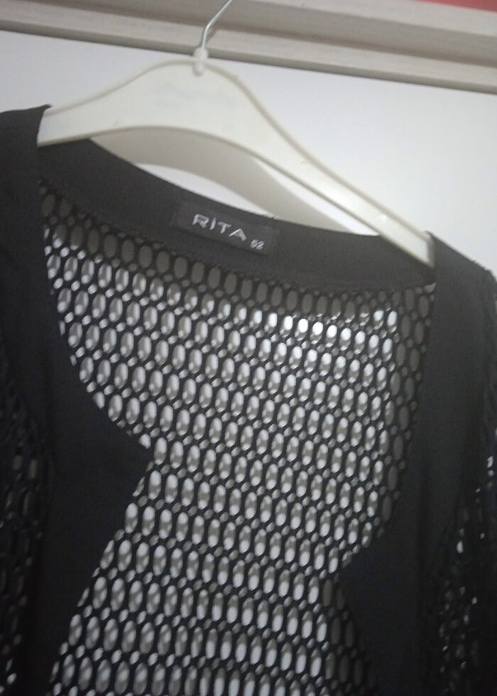 Bayan büyük beden yelek ... pareo - Görsel 2