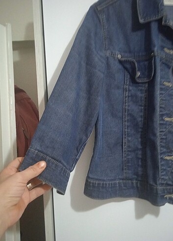 Bayan kot ceket  - Görsel 3