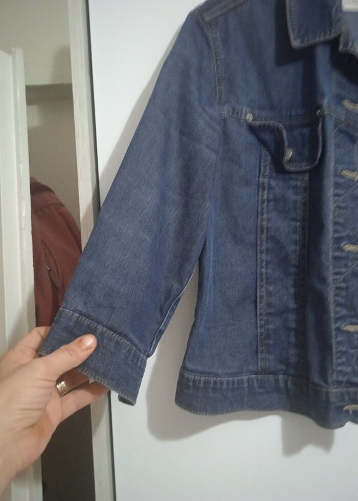 Bayan kot ceket  - Görsel 3