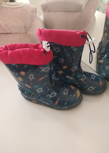 Rengarenk Erkek Çocuk Yağmur Çizmesi Velcro - Görsel 4