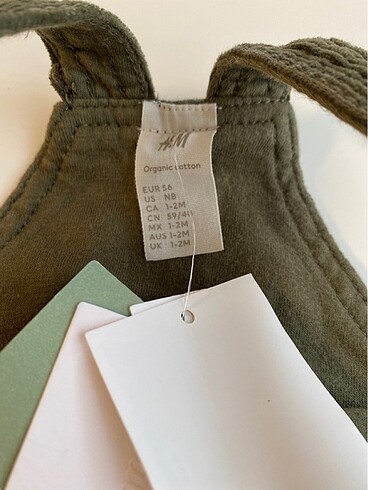 H&M H&M etiketli erkek bebek salopet bahçıvan tulum