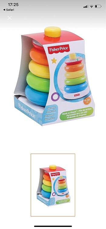 Fisher Price renkli halkalar