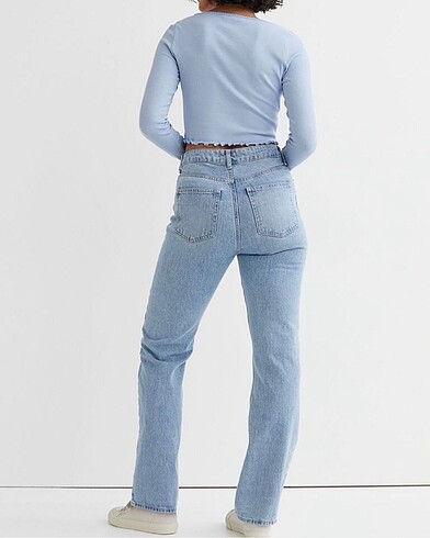 l Beden mavi Renk H&M Straight Jean