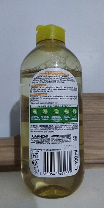  Beden Garnier Micellar Temizleyici