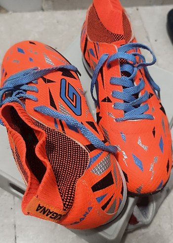 Renkli Erkek Futbol Ayakkabısı Velcro Bantlı - Görsel 3