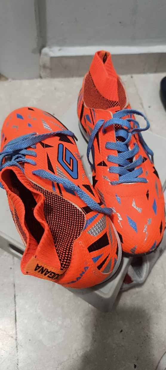 Renkli Erkek Futbol Ayakkabısı Velcro Bantlı - Görsel 3