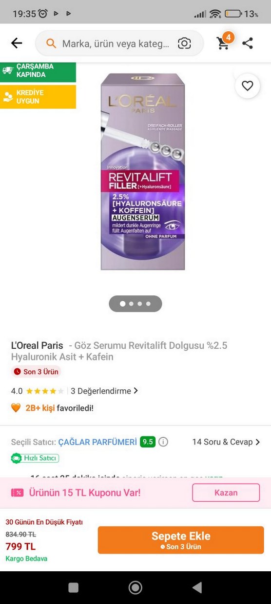 L'Oreal Paris göz kremi - Görsel 3