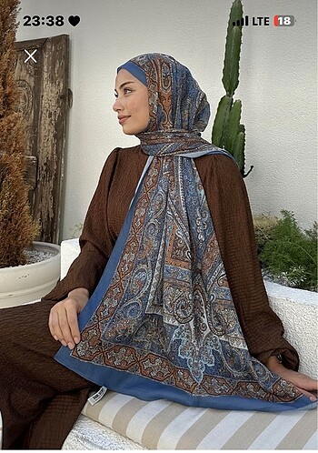 Retro vintage etnik desen şal