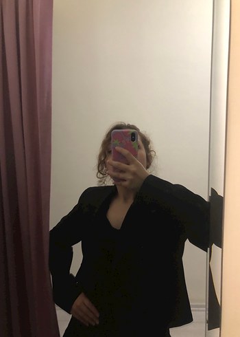 Siyah Kadın Ceket office siren - Görsel 2