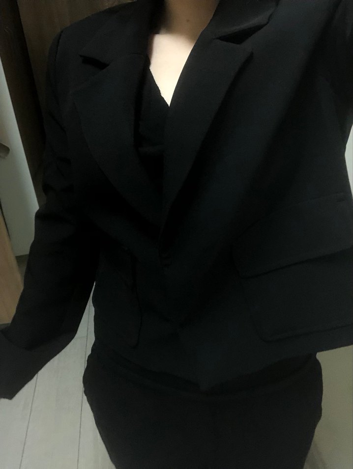 Siyah Kadın Ceket office siren - Görsel 3