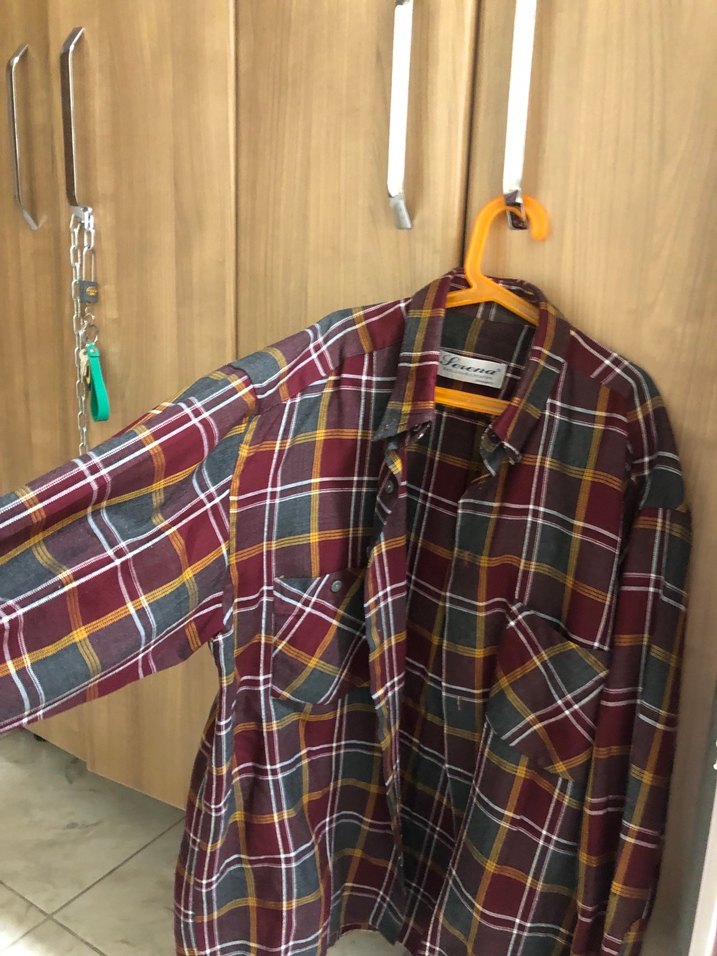 Kareli Vintage Gömlek - Görsel 2