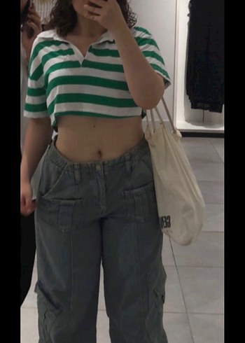 Açık mavi kargo pantolon - Görsel 2