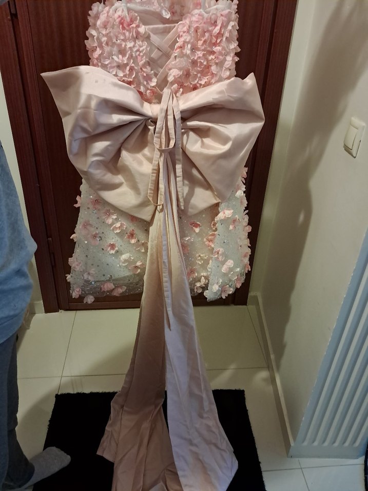 Pembe Abiye Elbise - Görsel 2