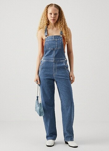 Çizgili salopet  - Görsel 8