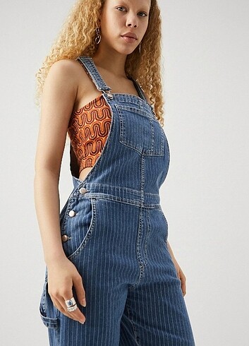 Çizgili salopet  - Görsel 6