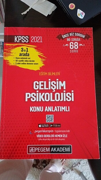 PEGEM AKADEMİ KPSS EĞİTİM BİLİMLERİ KONU ANLATIM SETİ TOPLAM 6 K