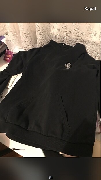 Zara siyah sweatshirt