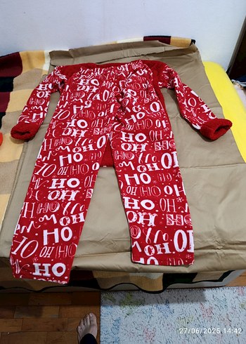 m Beden kırmızı Renk pijama takımı polar