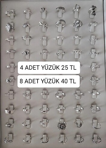 kadın gümüş yüzük