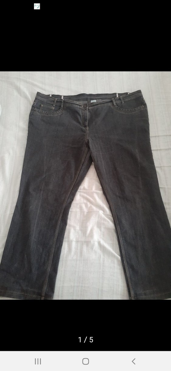 Gri Kahverengi Kemerli Midi Kot Pantolon - Görsel 2