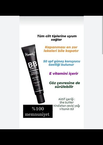 Homem BB Krem - Koyu Ton, SPF 50 Koruma - Görsel 3