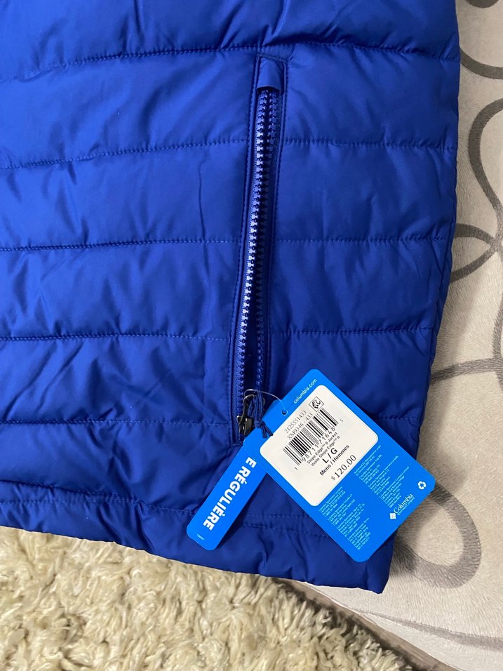 Orijinal Columbia Erkek Mavi Fermuarlı  Mont - Görsel 3