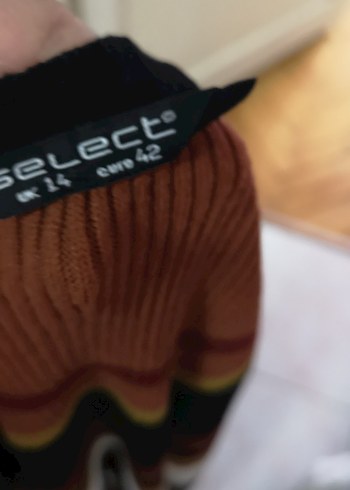 Uzun Kollu Çizgili Triko Hırka düğmesiz - Görsel 3