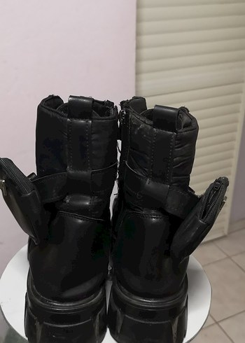 Kadın Siyah kamuflaj Bot - Görsel 2