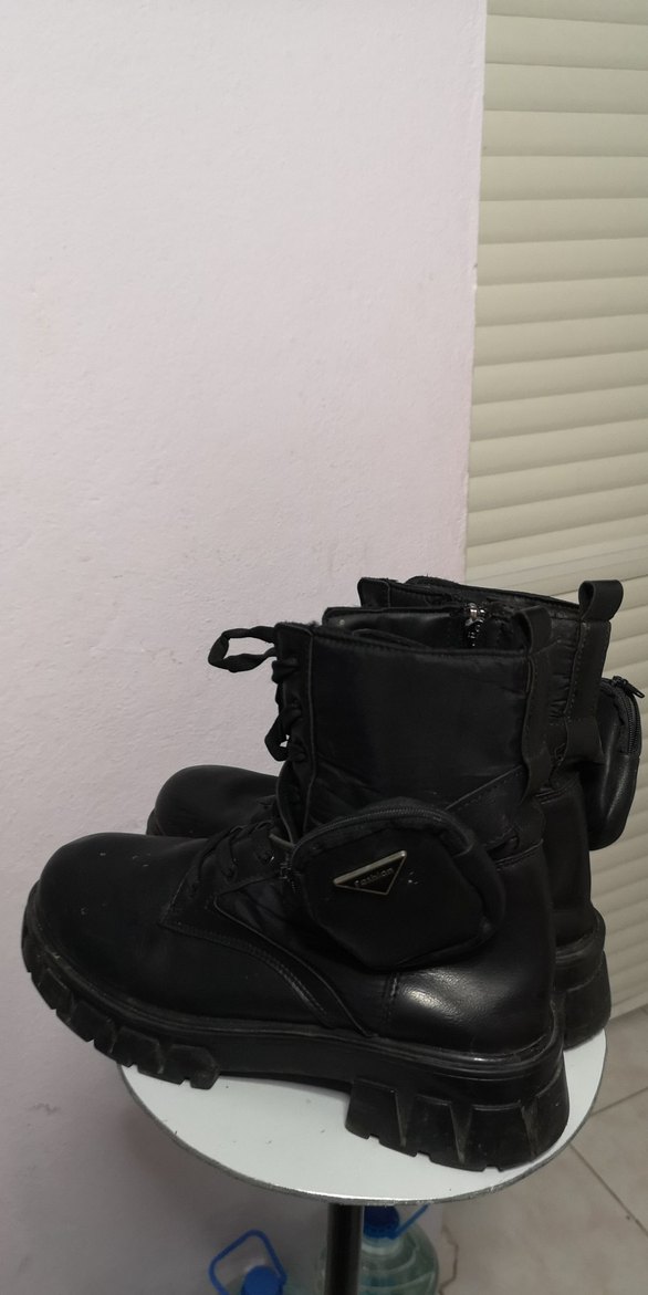 Kadın Siyah kamuflaj Bot - Görsel 3