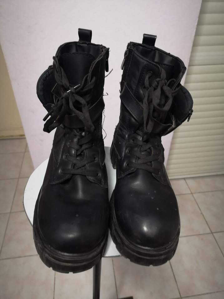 Kadın Siyah kamuflaj Bot - Görsel 4