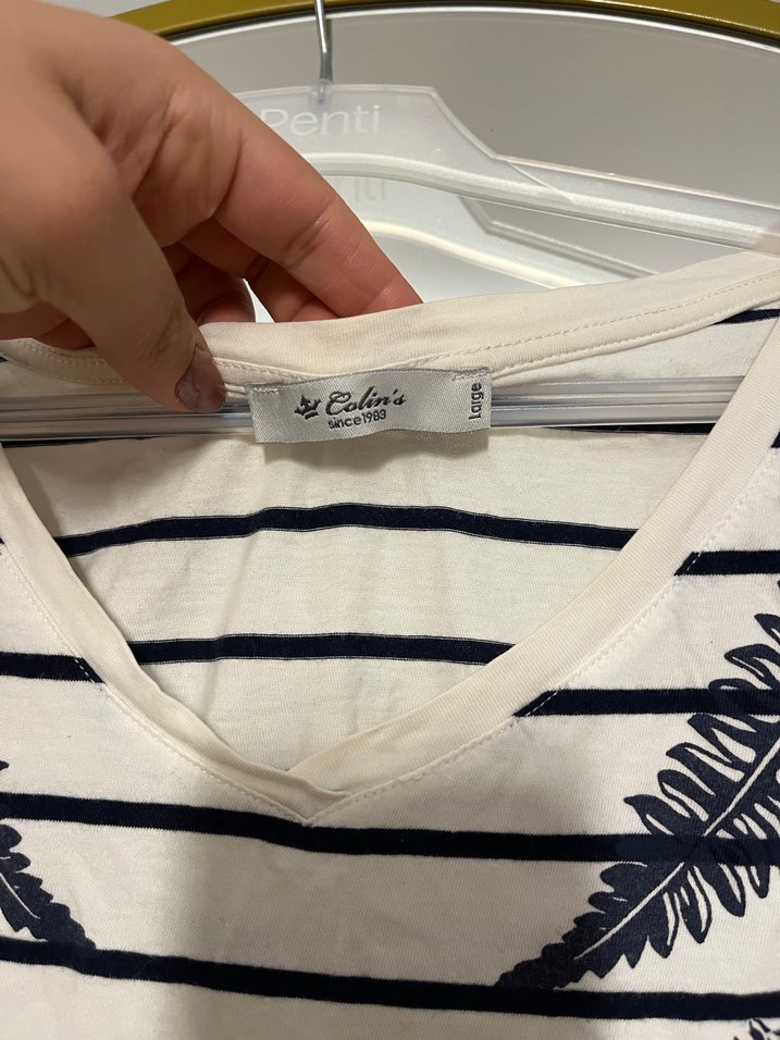 Colins  Çizgili Kadın Tişört - Görsel 2