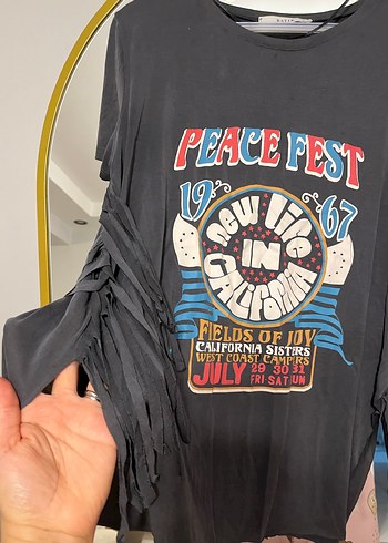 Rock Punk Baskılı Kadın Tişört - Görsel 2