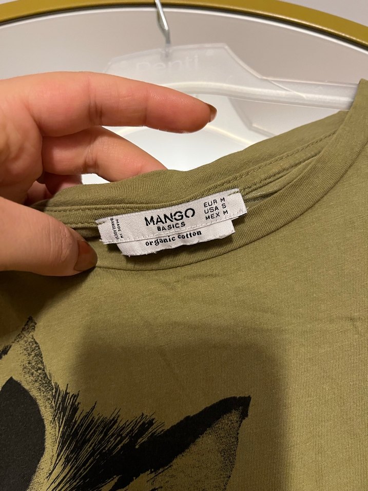 Mango Zebra Desenli Kısa Kollu Tişört - Görsel 2