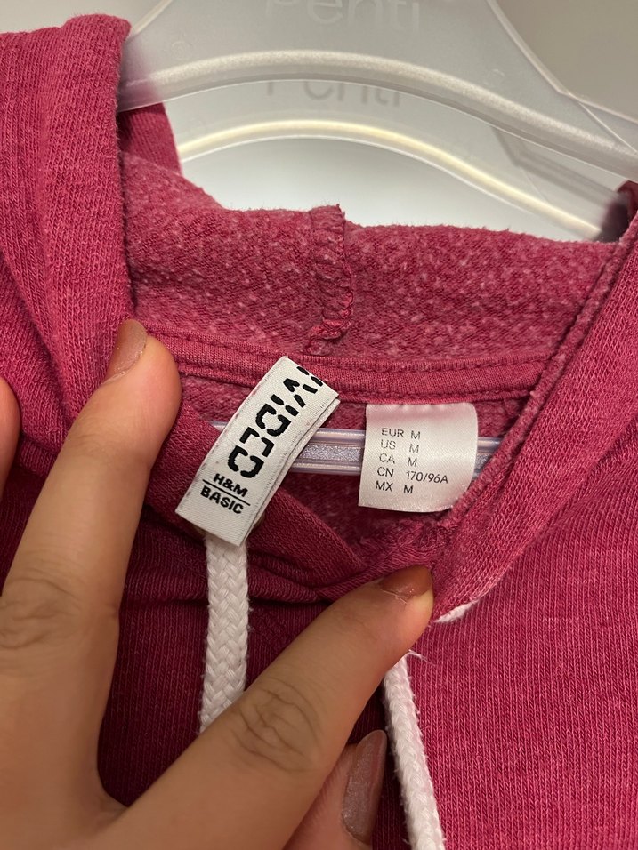 FuşyaKapüşonlu Kadın Sweatshirt - Görsel 3